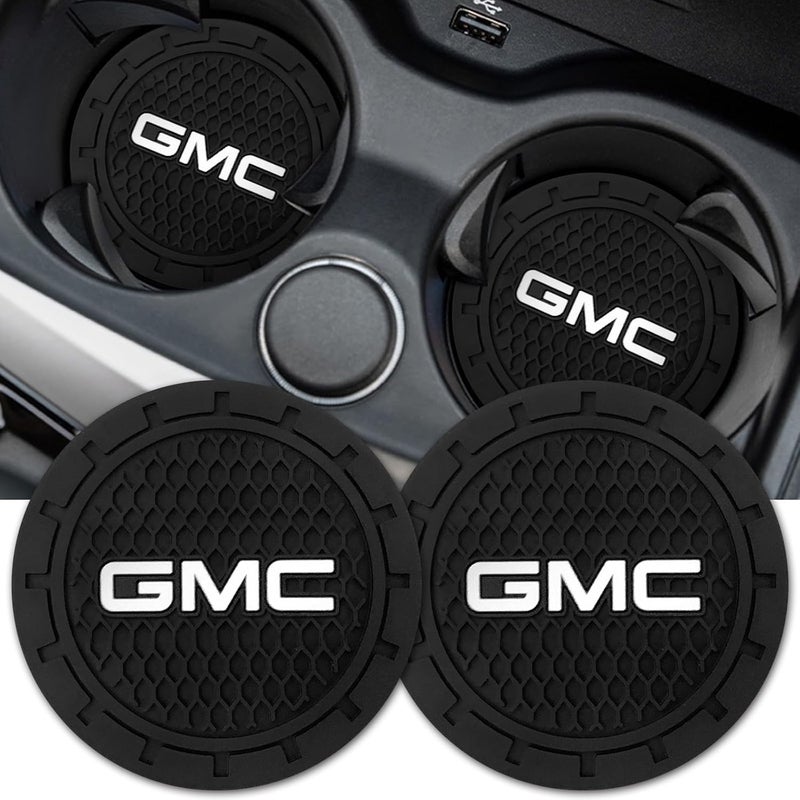 BFIVEANTE Car Cup Holder Coaster for GMC Silicone Cupholder Coaster,Car Interior Accessories,2.76 Inch 2 Pieces - Image 1